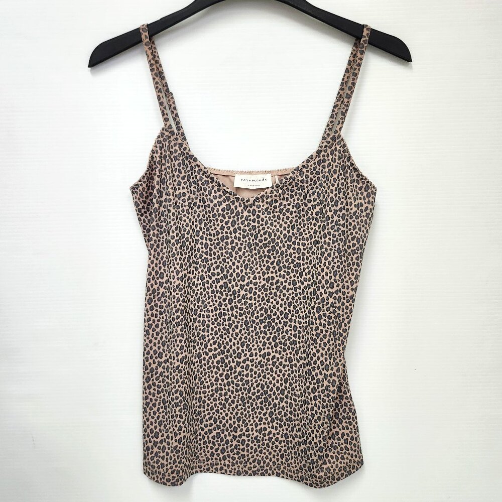 Rosemunde Women's Rosy Beige/Black Leopard Print Tank Top Size 44